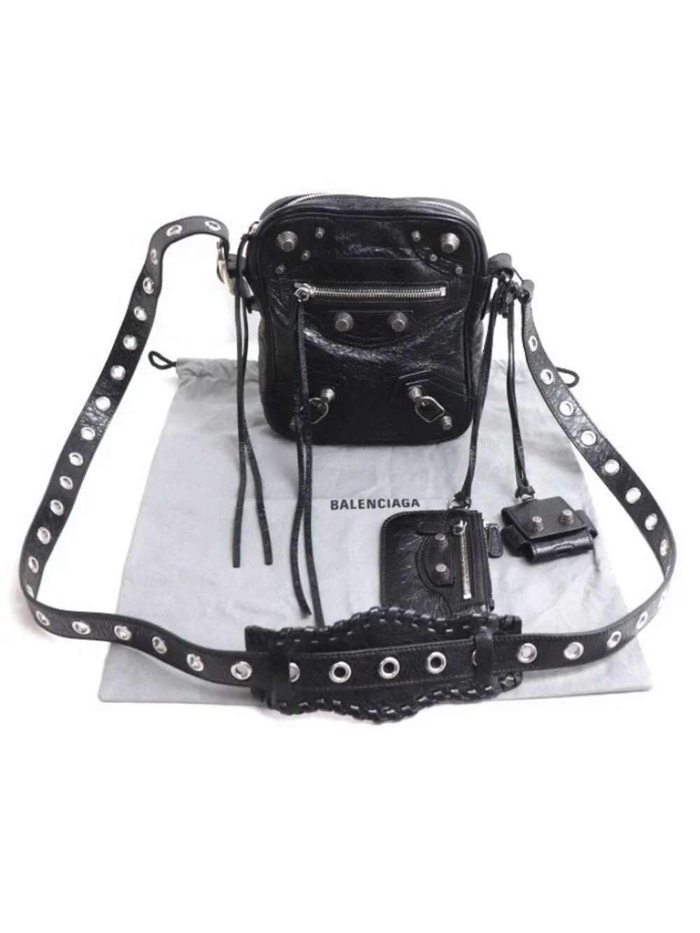 Balenciaga Le Cagole Shoulder Bag Black